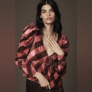 Maeve Velvet Babydoll Top NWT